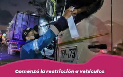Comenzó la restricción a vehículos de carga, sentido Bogotá – Soacha, en la Autopista Sur