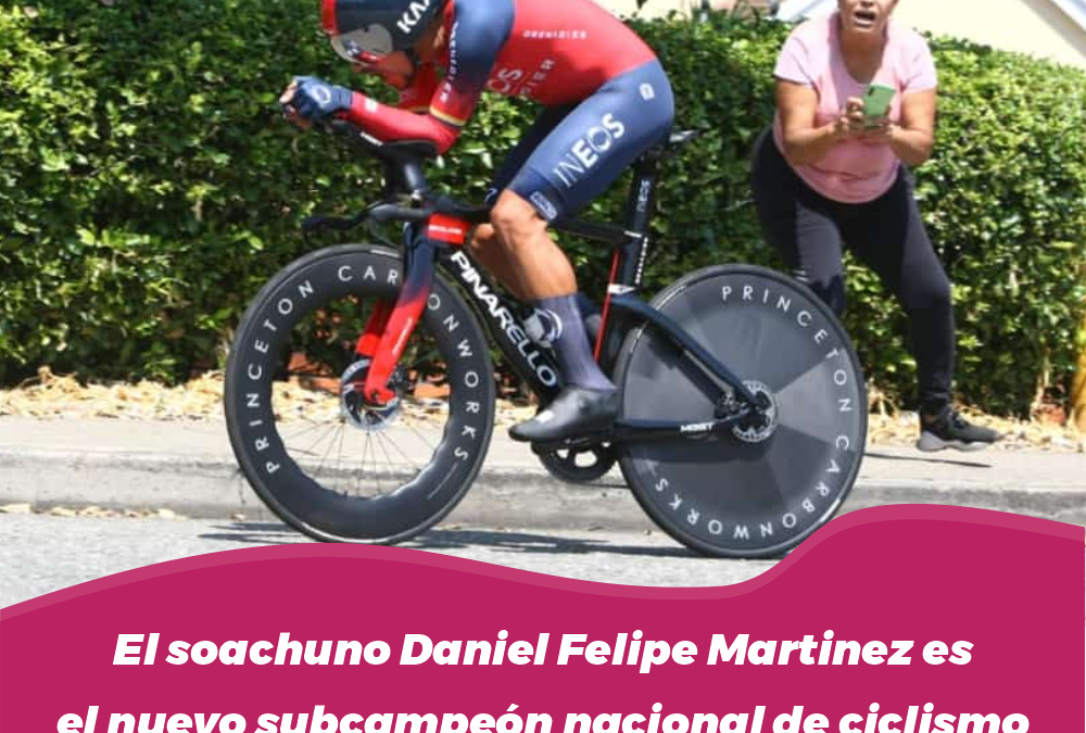 El soachuno Daniel Felipe Martínez es el nuevo subcampeón nacional de ciclismo de ruta